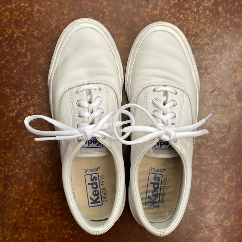 Keds White Leather Sneakers